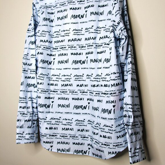 BNWT AW23 MARNI MEGAMARNI POPELINE SHIRT 50 - Picture 7 of 11
